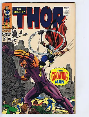 Buy Thor #140 Marvel 1967 '' The Growing Man ! '' • 36.19£