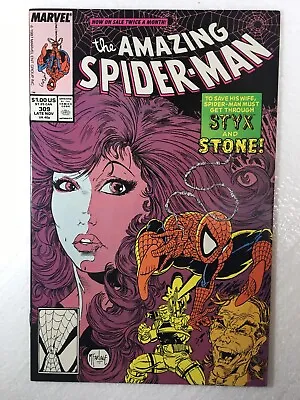Buy Amazing Spider-Man 308, 1st Appearance Of Styx & Stone, Todd McFarlane, 9.6 • 80.35£