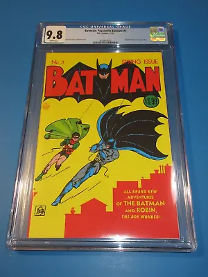 Buy Batman #1 Facsimile Reprint CGC 9.8 NM/M Gorgeous Gem Wow • 64.73£
