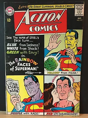Buy Action Comics #317   VG/F   Rainbow Faces Of Superman !    Silver Age Comic • 17.39£