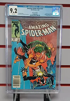 Buy AMAZING SPIDER-MAN #257 NEWSSTAND (1984) CGC Grade 9.2 ~ PUMA ~ White Pages • 31.62£