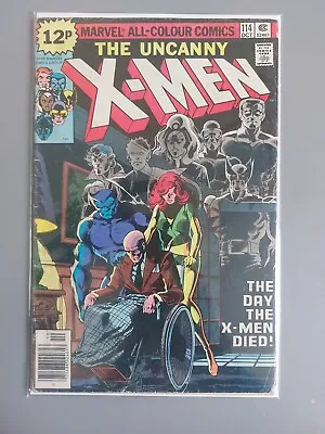 Buy Uncanny X-Men #114 (1978)  Pence Copy.JEAN GREY AND PROFESSOR X LEAVE TEAM  • 15£