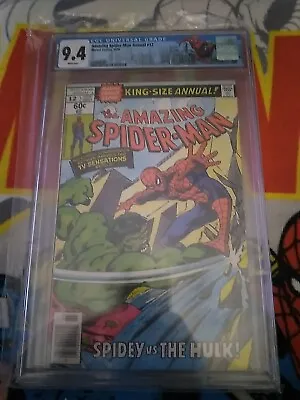 Buy Amazing Spiderman Annual #12 CGC 9.4 White Pages Byrne Hulk CUSTOM LABEL • 162.19£