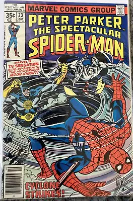 Buy Spectacular Spider-Man #23, Marvel Comics 1978, Moon Knight App Cents Copy • 10.95£