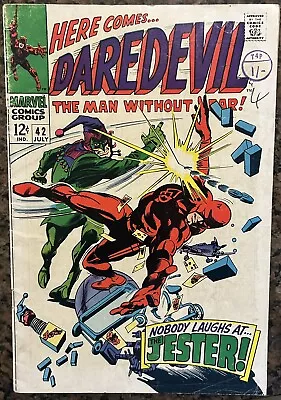 Buy Daredevil #42 - 1st Appearance Jester! (Marvel 1967) • 17.99£