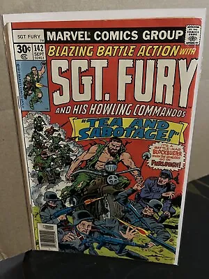 Buy SGT Fury And His Howling Commandos 142 🔥1977 NWSTND🔥Furlough🔥Comics🔥VF+ • 5.59£