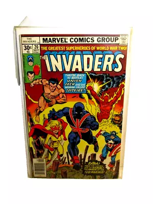 Buy Marvel The Invaders #20 First Full Union Jack II Appearance 1977 Bagged Boarded • 15.14£