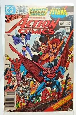 Buy ACTION COMICS #546 (1938 Series) (1983) (DC) NEWSTAND Teen Titans NM • 23.18£