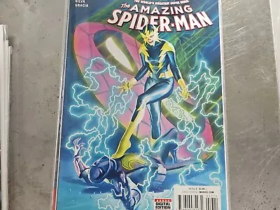 Buy Amazing Spider-man #17 First Print Marvel Comics (2016) Francine Fry Electro • 2£