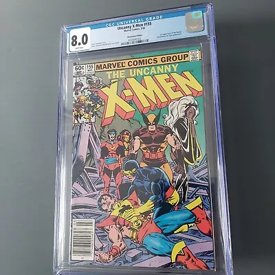 Buy The Uncanny X-Men #155N CGC 8.0 1982 1st Brood Appearance Bright Sharp Colors • 27.98£