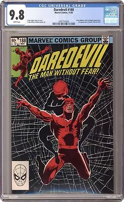 Buy Daredevil #188 CGC 9.8 1982 4397754004 • 91.94£