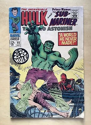 Buy Tales To Astonish #95 Feat: The Hulk+Sub-Mariner, The High Evolutionary 1967 Key • 2.49£