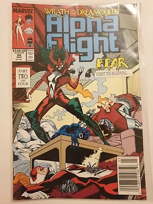 Buy Alpha Flight #68 Marvel Comics Mar 1989 NM Bagged Condition Jim Lee,  Dreamqueen • 1.99£