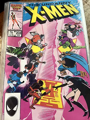 Buy Uncanny X-Men #208 Marvel Comic Book • 3.11£