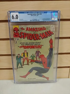 Buy Amazing Spider-Man #10 1964 CGC 6.0 1st Appearance Of The Big Man & Enforcers • 551.85£