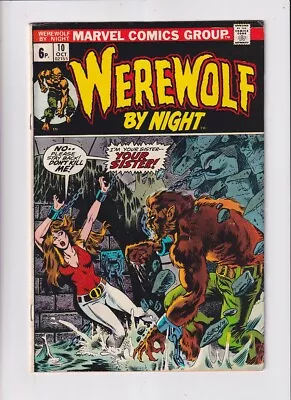 Buy Werewolf By Night (1972) #  10 UK Price (6.0-FN) (2023575) Sarnak 1973 • 27£