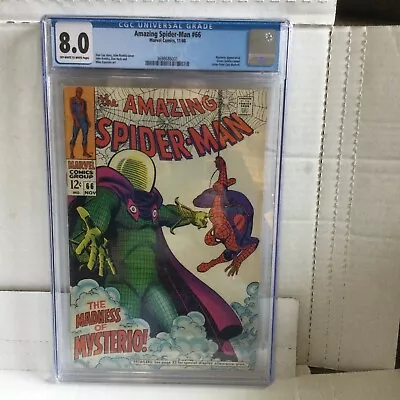 Buy Amazing Spider-Man # 66 CGC 8.0 Mysterio Green Goblin Stan Lee • 276.70£