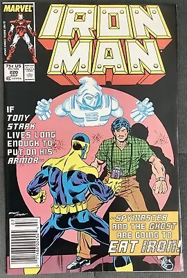 Buy Iron Man #220 Newsstand Edition (1987, Marvel) VF+ • 19.98£
