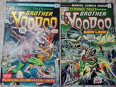 Buy Strange Tales Featuring Brother VooDoo #171 #172 Marvel 1973/74 Comic Books • 56.76£