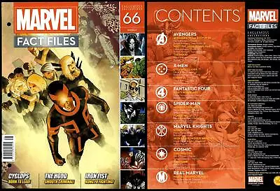 Buy Marvel Fact Files Eaglemoss #66 Uncanny X-Men - Front Cover Only • 1.49£
