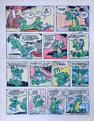 Buy Pogo By Walt Kelly - Large Full Tab Page Color Sunday Comic - May 6, 1956 • 3.15£