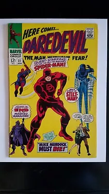 Buy Daredevil 27 Spider-man Stan Lee Gene Colan Stilt-man Marvel Silver Age 1967 Bin • 19.98£