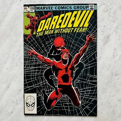 Buy DAREDEVIL #188 VF/NM 1982 Marvel Comics Frank Miller Iconic Cover • 9.48£
