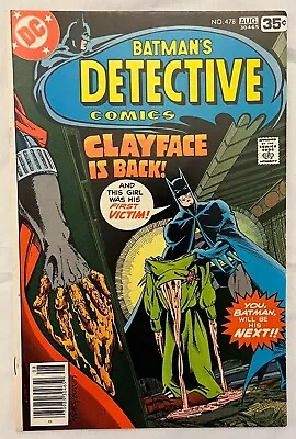 Buy Detective Comics #478 DC 1978 1st App 3rd Clayface • 14.38£