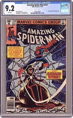 Buy Amazing Spider-Man #210N CGC 9.2 1980 3928374009 1st App. Madame Web • 166.03£
