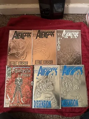 Buy Avengers Issue 360, 363, 369 Embossed Fantastic Four 262 Comic Book Lot • 19.74£