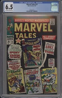 Buy Marvel Tales #10 - Cgc 6.5 - Kraven - Human Torch - Loki - Thor • 124.91£