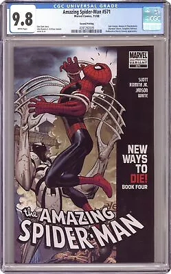 Buy Amazing Spider-Man #571C 2nd Printing CGC 9.8 2008 4391292009 • 114.64£