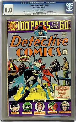 Buy Detective Comics #443 CGC 8.0 1974 1029088004 • 72.17£