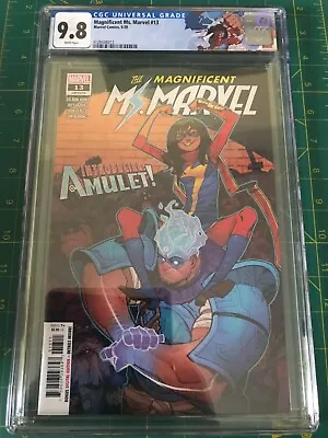 Buy Magnificent Ms. Marvel #13 CGC 9.8 1st App Amulet Marvel 3/2020 Custom Label • 76.33£