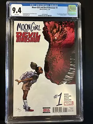 Buy Moon Girl And Devil Dinosaur #1 CGC 9.4 1st Lunella Lafayette Marvel White Pages • 55.60£