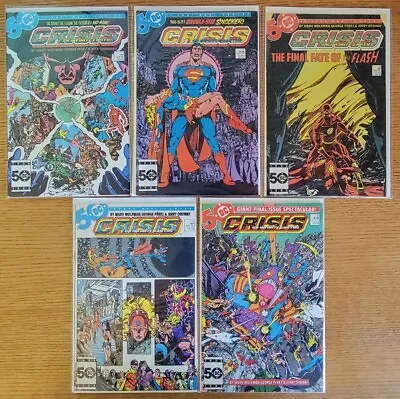 Buy Crisis On Infinite Earths Lot Of 5 #3 #7 #8 #11 #12 DC Comics • 18.21£