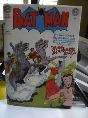 Buy BATMAN #56 1949- '50 Coverless, Golden Age Batman Complete,  Facsimile Cover • 118.20£