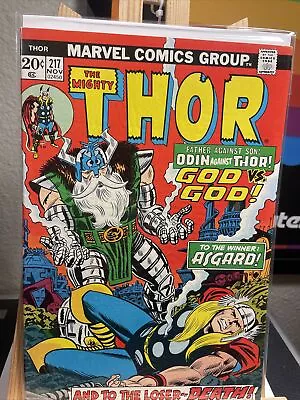 Buy Thor #217 1973 FN+ Or Better! Odin Vs. Thor! God Vs. God! Combine Shipping • 7.79£