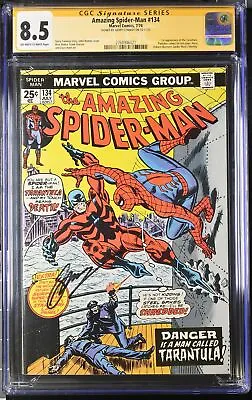 Buy * Amazing SPIDERMAN #134 (1974) CGC 8.5 1st Tarantula! SS Conway (2768946021) * • 355.73£