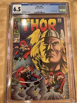 Buy Thor #158 (1968) CGC 6.5 Origin Of Thor Retold Journey Into Mystery 83 Retold • 51.39£