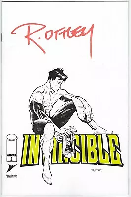 Buy NYCC 2023 INVINCIBLE 1 B B&W SKETCH VARIANT NM HAND SIGNED By RYAN OTTLEY NY CON • 63.24£