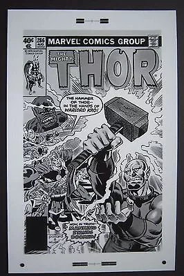 Buy Large Production Art THE MIGHTY THOR #286 Cover, KEITH POLLARD Art, 11x17 • 85.51£