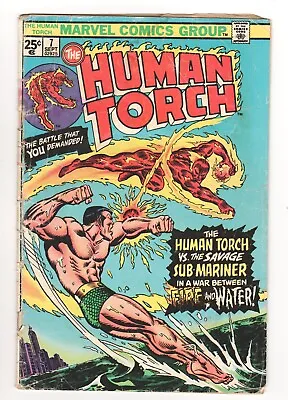 Buy Human Torch #7 Marvel Comics 1975 VG • 7.94£