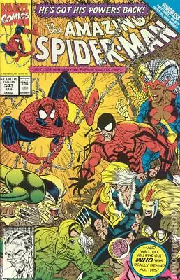 Buy Amazing Spider-Man #343 VF 1991 Stock Image • 8.36£