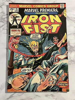 Buy Marvel Premiere #15 MVS Intact 1974 Origin & 1st Appearance Of Iron Fist Big Key • 317.74£