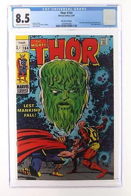 Buy Thor #164 - Marvel Comics 1969 CGC 8.5 3rd Cameo Appearance Of Him (Warlock). Pl • 102.47£