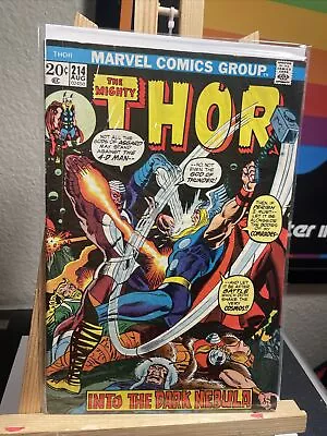 Buy Thor #214 1st Appearance Xorr God! Into The Dark Nebula! Marvel 1973 • 3.40£