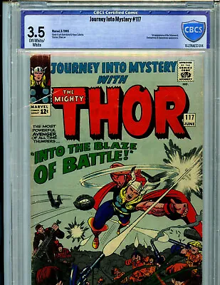 Buy Thor Journey Into Mystery #117 CBCS 3.5 1965 Marvel Comics  Amricons K31 • 157.68£