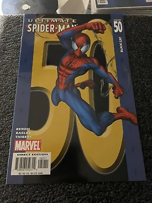 Buy Ultimate Spider-man #50 / Black Cat / Bendis / Bagley / Marvel Comics / 2004 • 9.59£