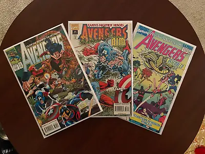 Buy Avengers #370 #387 & Annual #18 (Marvel 1989-95) 1st Delta Force 9.4 NM • 16.79£